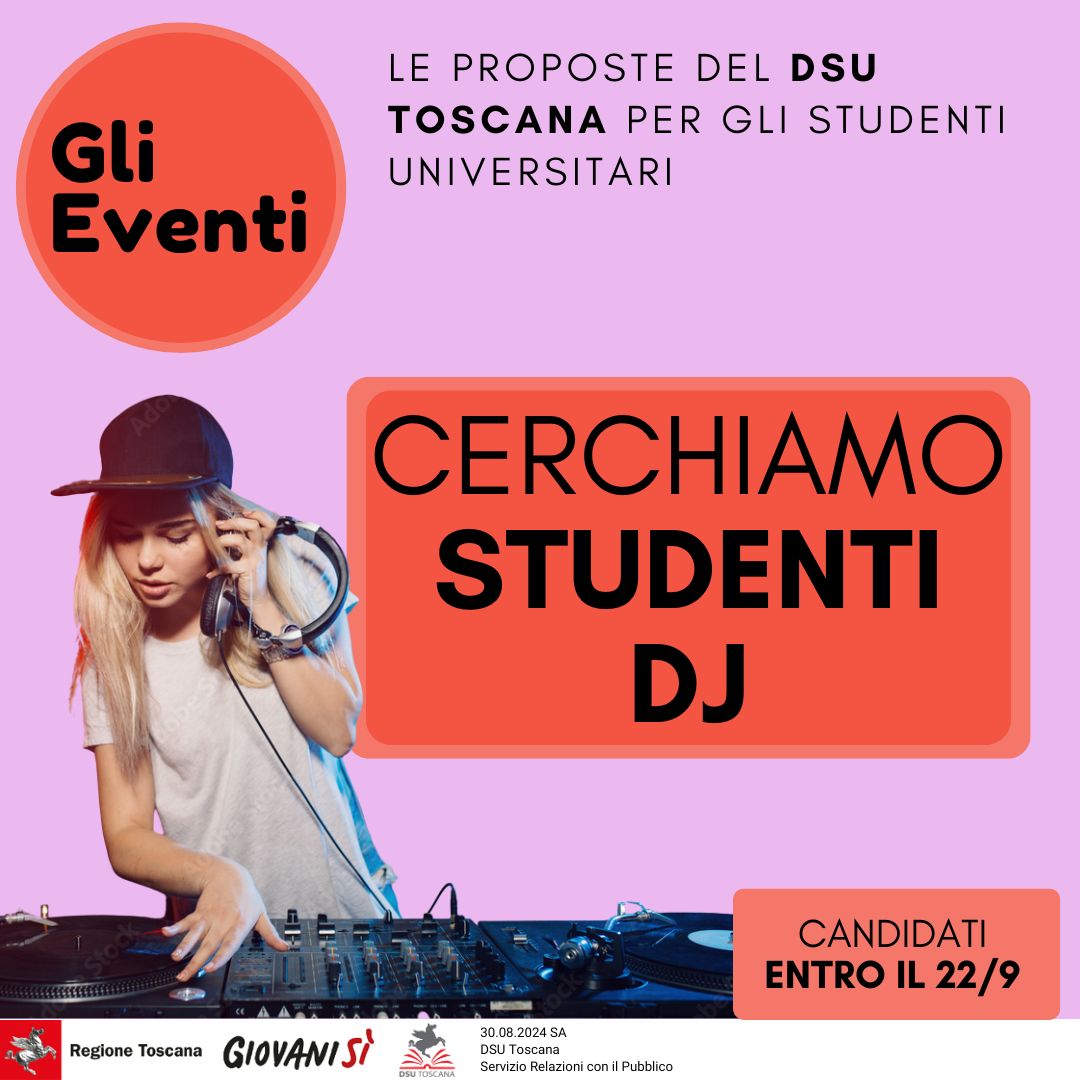 DJ cercasi per una serata speciale in mensa universitaria!